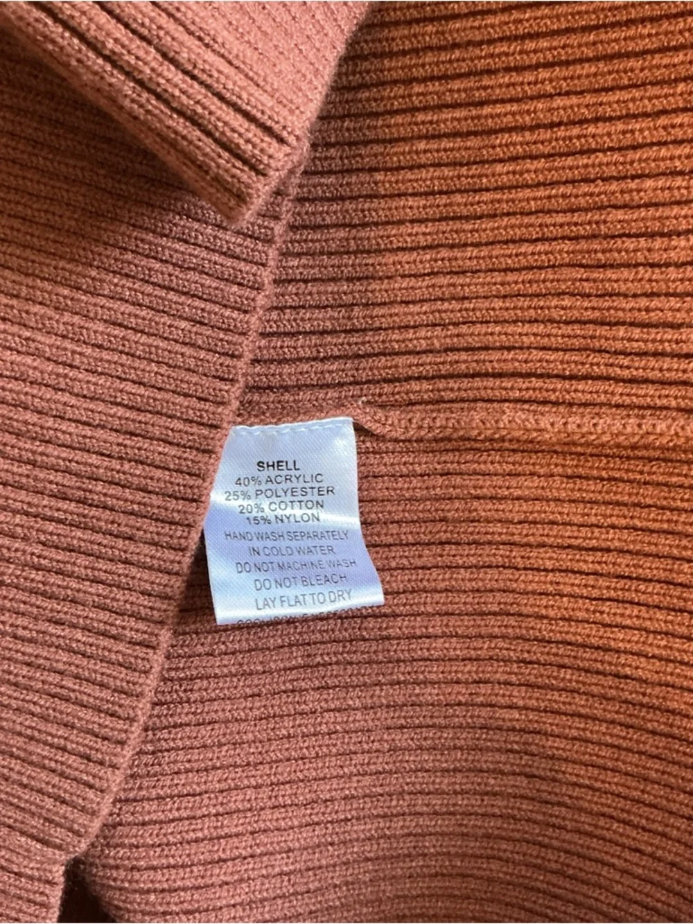 NWT Cotton Cotton LA Brown Cutout Long Sleeve Bodycon Sweater Dress Size L - Picture 4 of 7